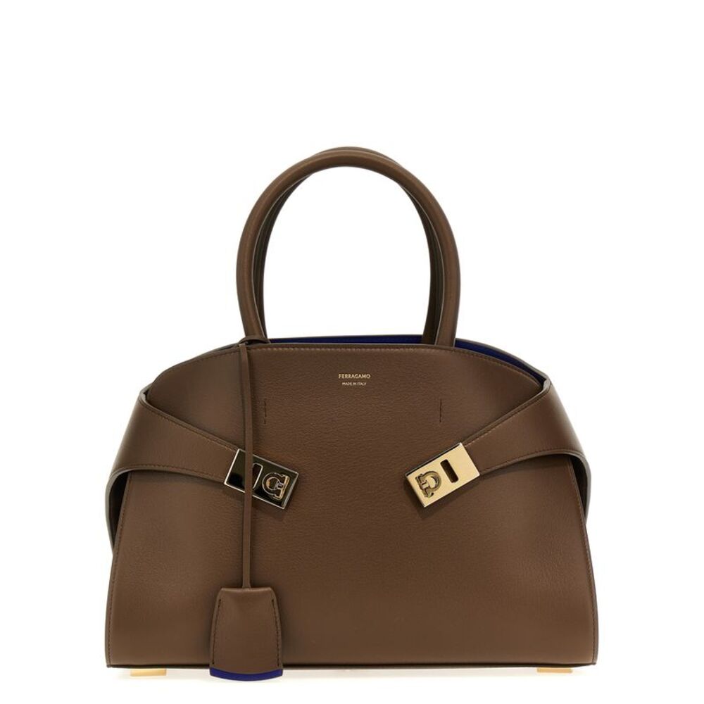 Ferragamo Brown Calfskin Women's Handbag